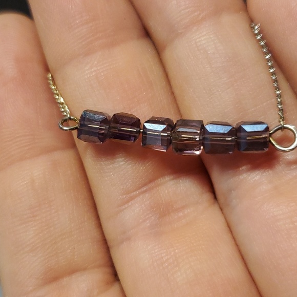 Silvertone Starfish Earrings and Deep Blue Silvetone Necklace Set - Picture 6 of 7